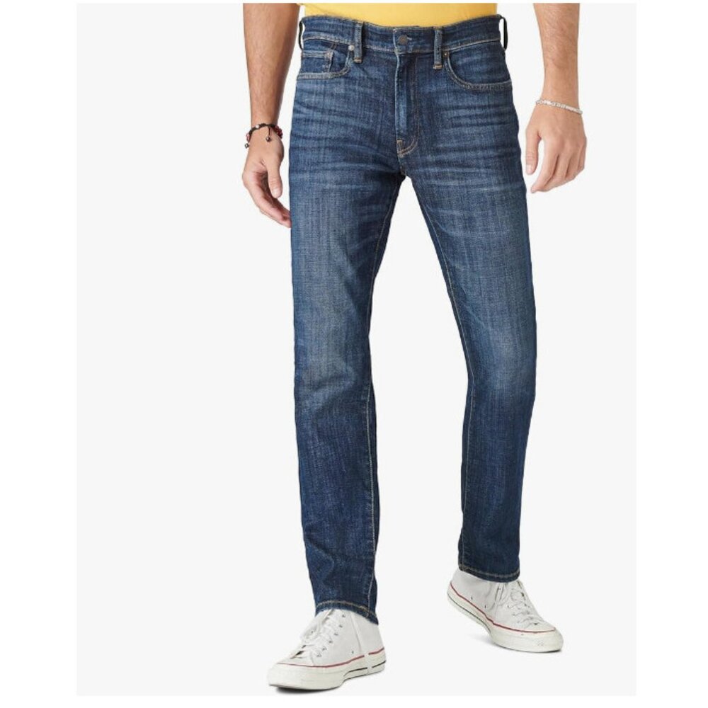NWT Lucky Brand Mens 410 Athletic Straight Coolmax Stretch Jean 34W x 30L
